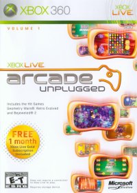Live Arcade Unplugged Xbox 360 US box art